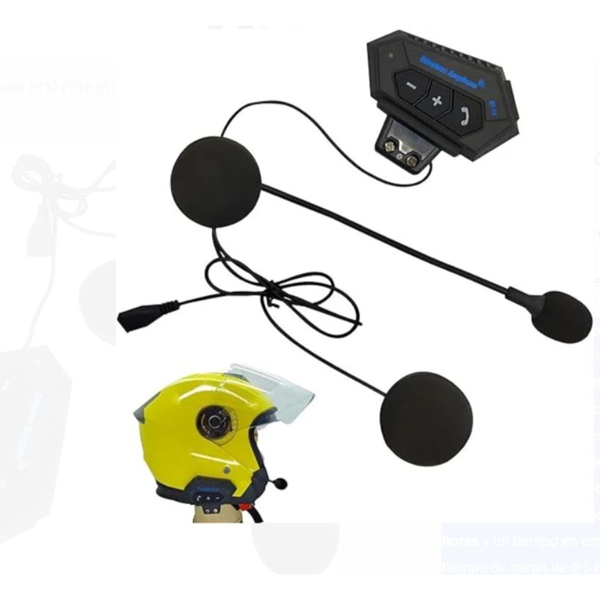 GENERICO - Intercomunicador Bluetooth para Casco