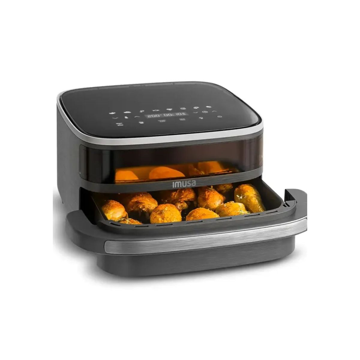 IMUSA - Freidora de aire IMUSA Extra Superficie 4 Litros Digital Negro