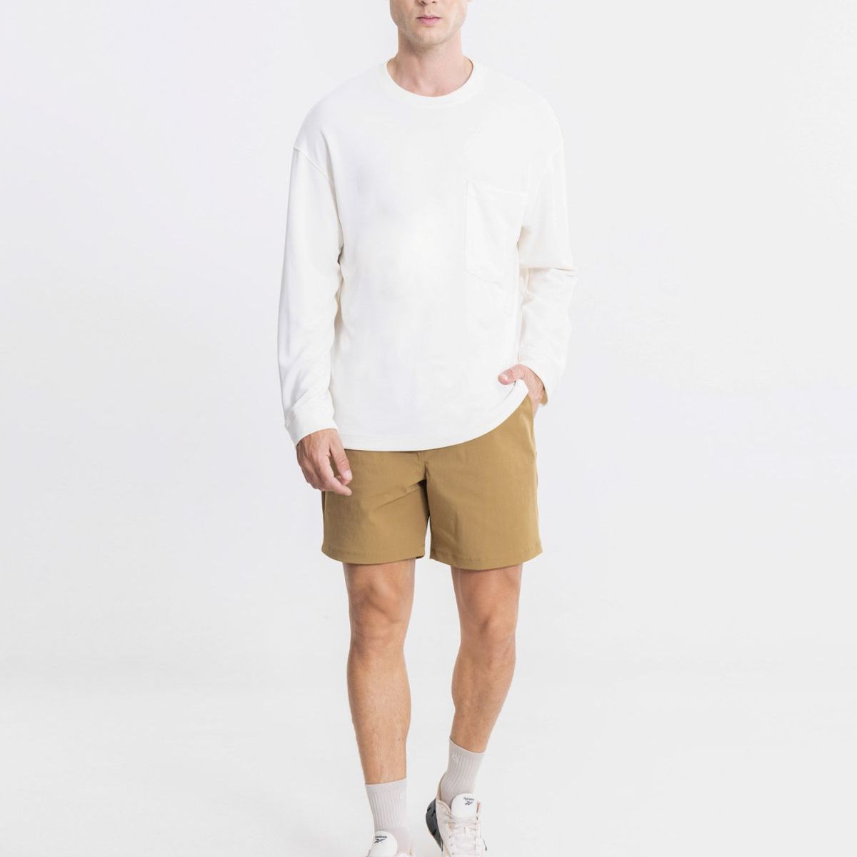 ATMOS - Bermuda Smartech Ligera  Para Hombre Camel Atmos