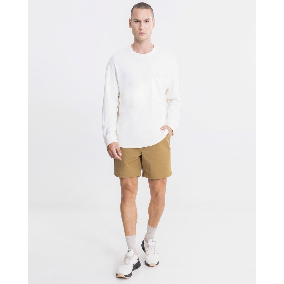 ATMOS - Bermuda Smartech Ligera  Para Hombre Camel Atmos