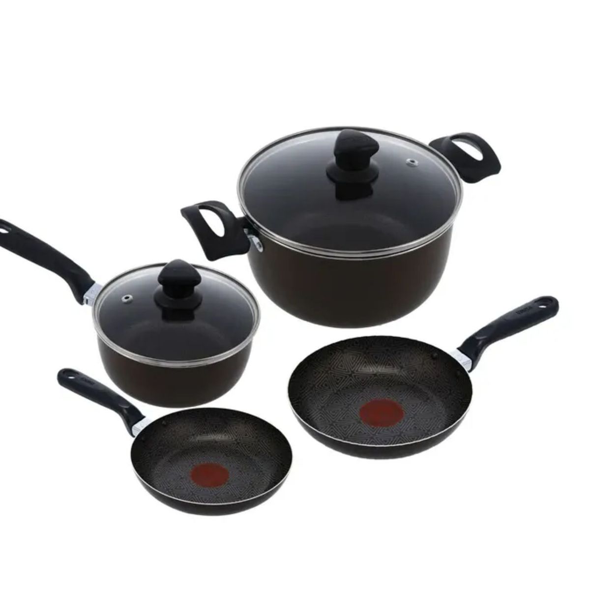 IMUSA - Batería / Juego de Ollas 6 Piezas IMUSA Antiadherente Talent Chocolate