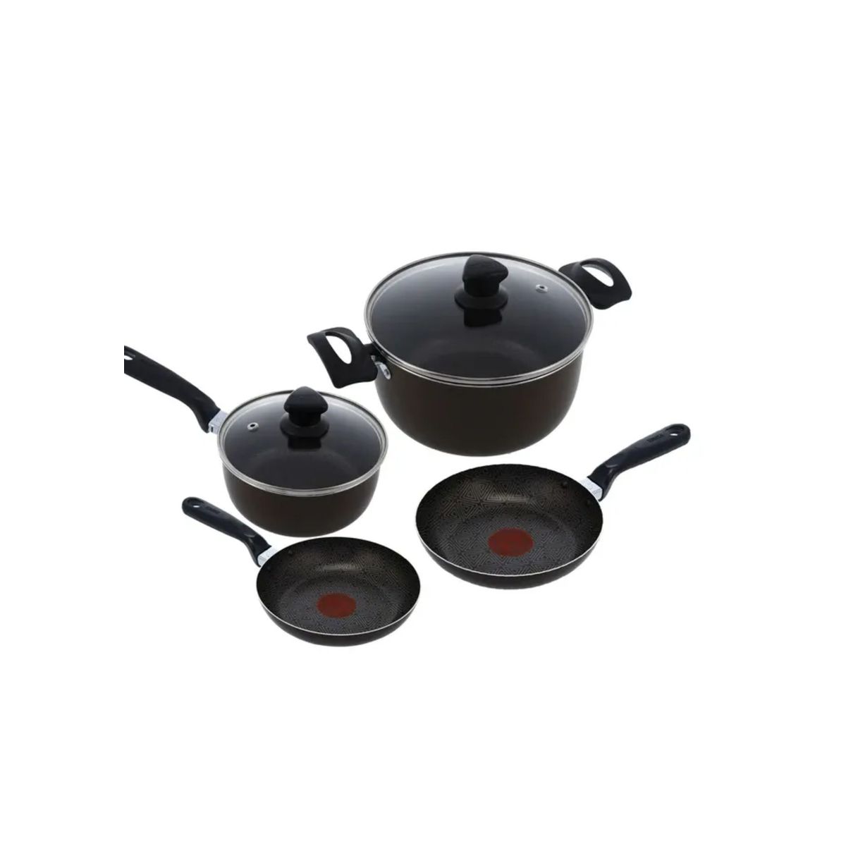 IMUSA - Batería / Juego de Ollas 6 Piezas IMUSA Antiadherente Talent Chocolate