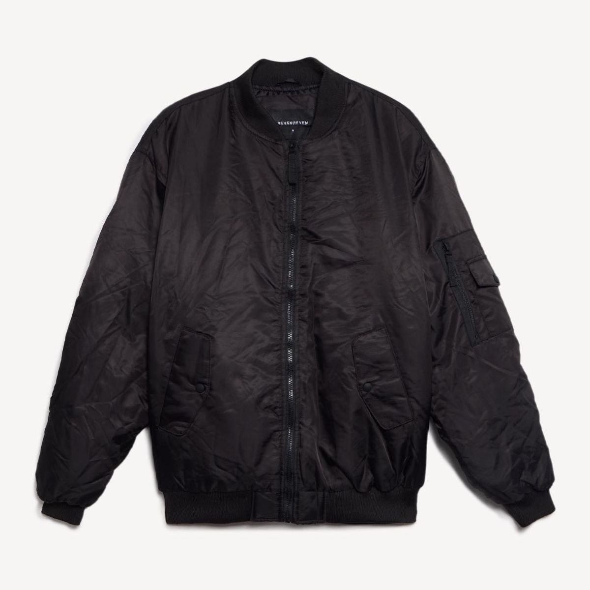 SEVEN SEVEN - Chaqueta  Para Hombre Bomber Color Negro Marca Seven Seven #45080493