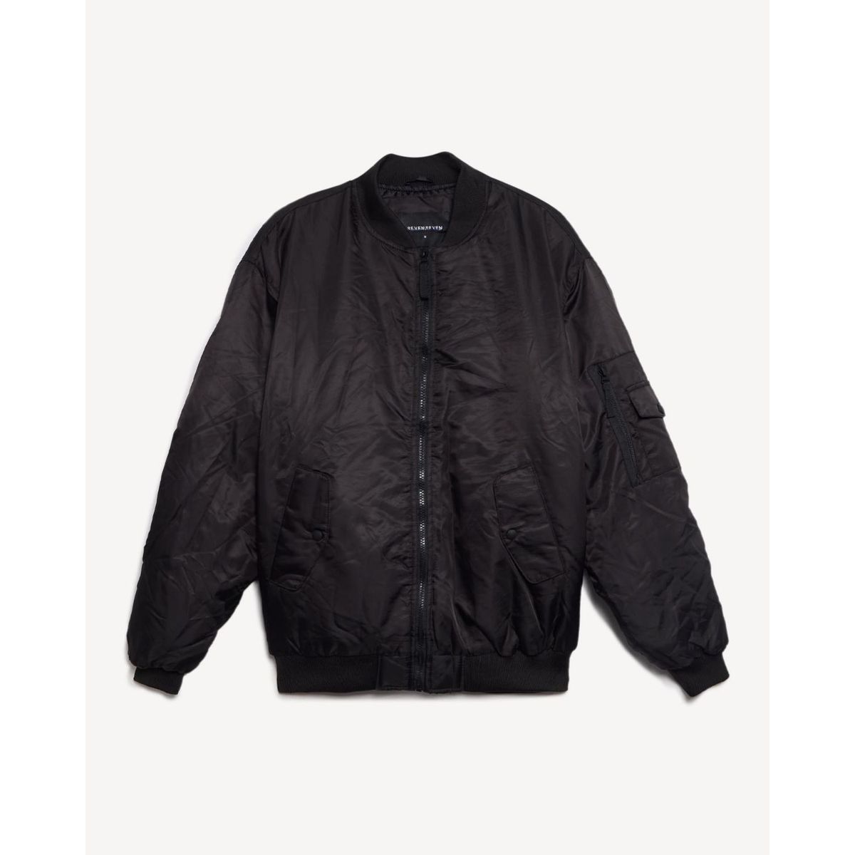 SEVEN SEVEN - Chaqueta  Para Hombre Bomber Color Negro Marca Seven Seven #45080493