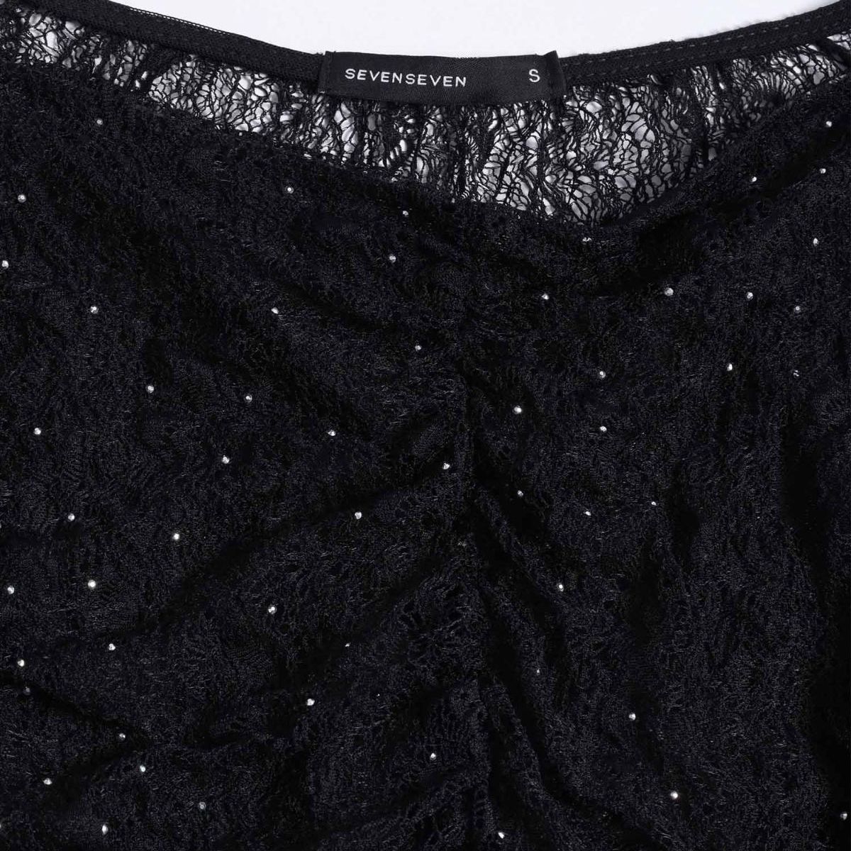 SEVEN SEVEN - Camiseta Off Shoulder  Para Mujer Negro Seven Seven