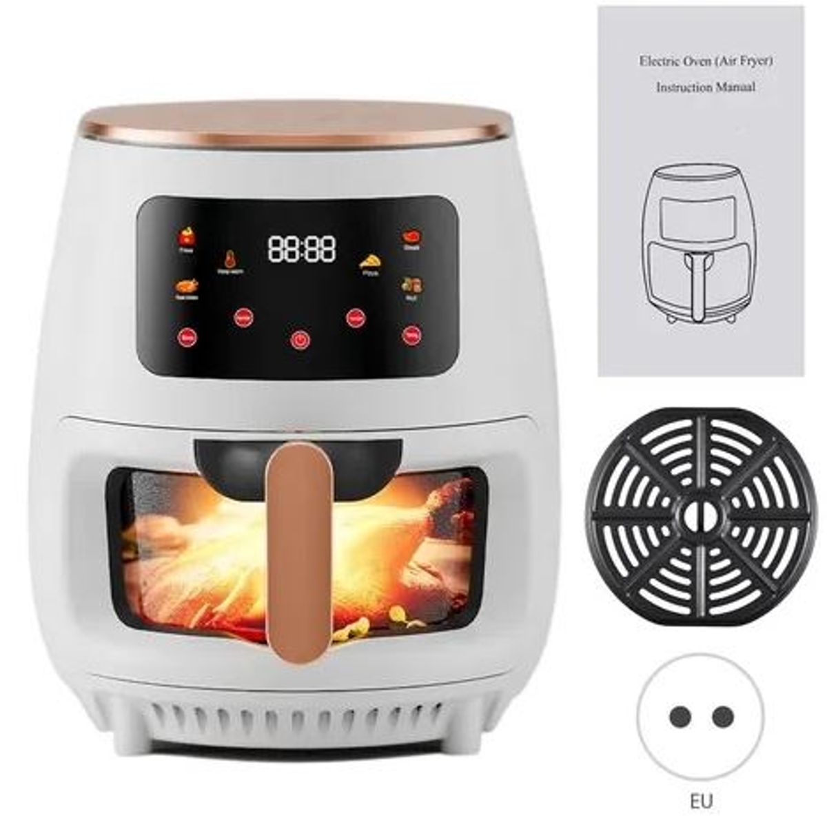 GENERICO - Freidora de aire 8 litros