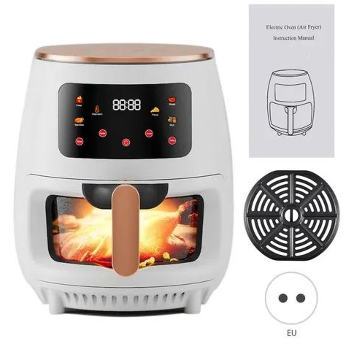 GENERICO - Freidora de aire 8 litros