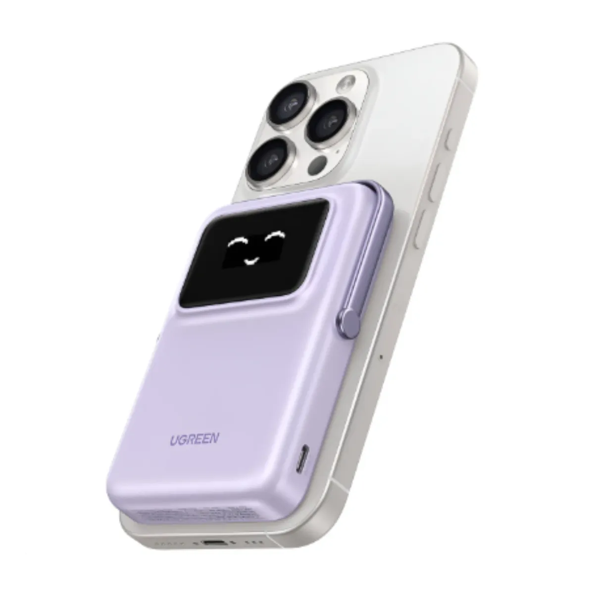 UGREEN - Power Bank Magnético Inalámbrica  5000mAh 20W / Soporte Carga sin cables, Purple