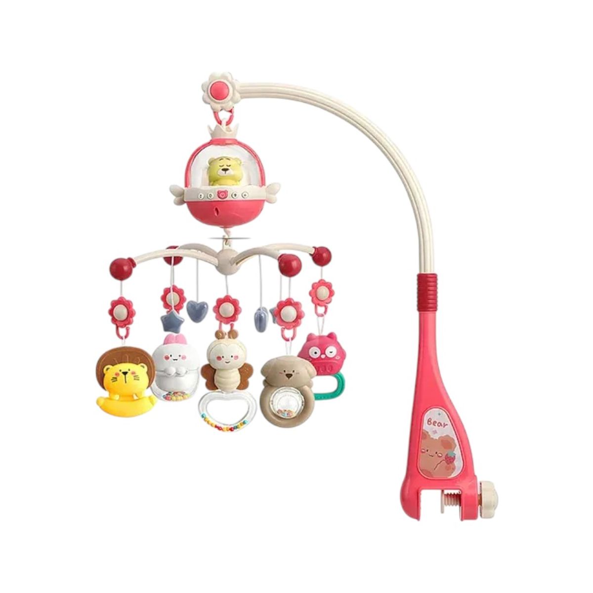 KIDSHOP - Móvil Cuna 360° Con Proyector Y Control HE0304 ROSA