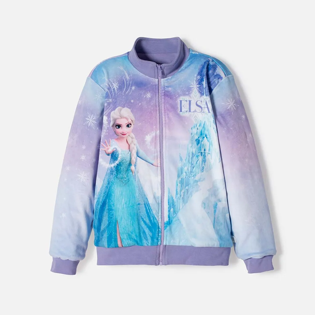 DISNEY - Chaqueta de Frozen con cierre lila para niña