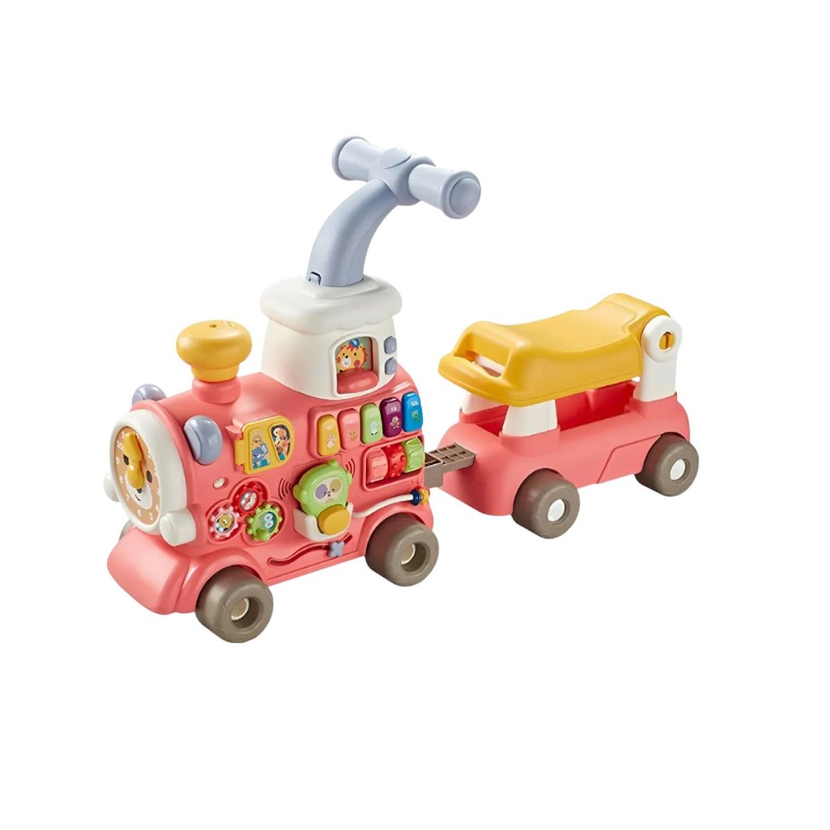 KIDSHOP - Andadera Caminador Tren De Empuje 5 En 1 Fg-01 ROSA