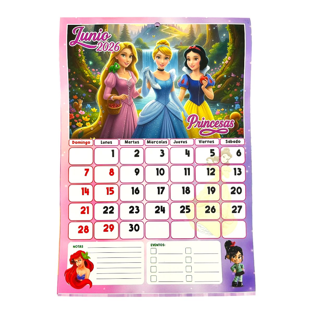 GENERICO - Calendario Programador Infantil Personajes Animados 2026