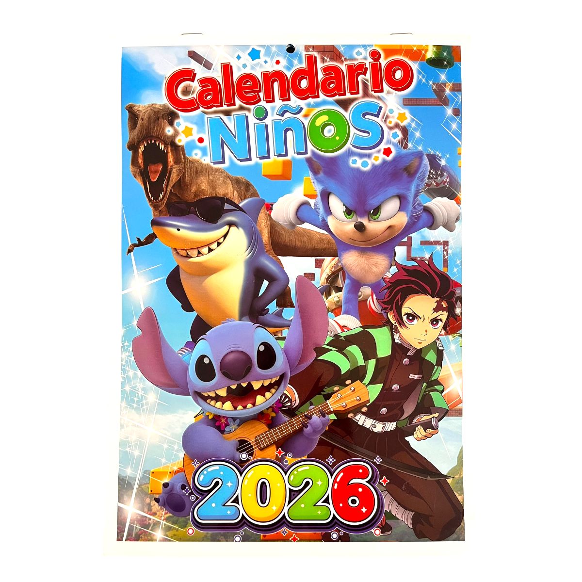GENERICO - Calendario Programador Infantil Personajes Animados 2026