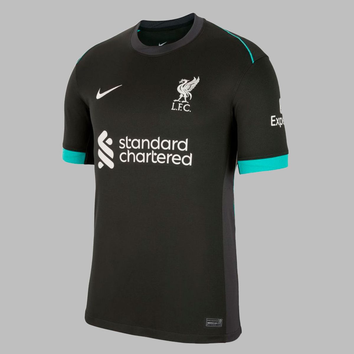 NIKE - Camiseta Nike Hombre Liverpool Dri-Fit Jsy Ss Stad Aw -Negro