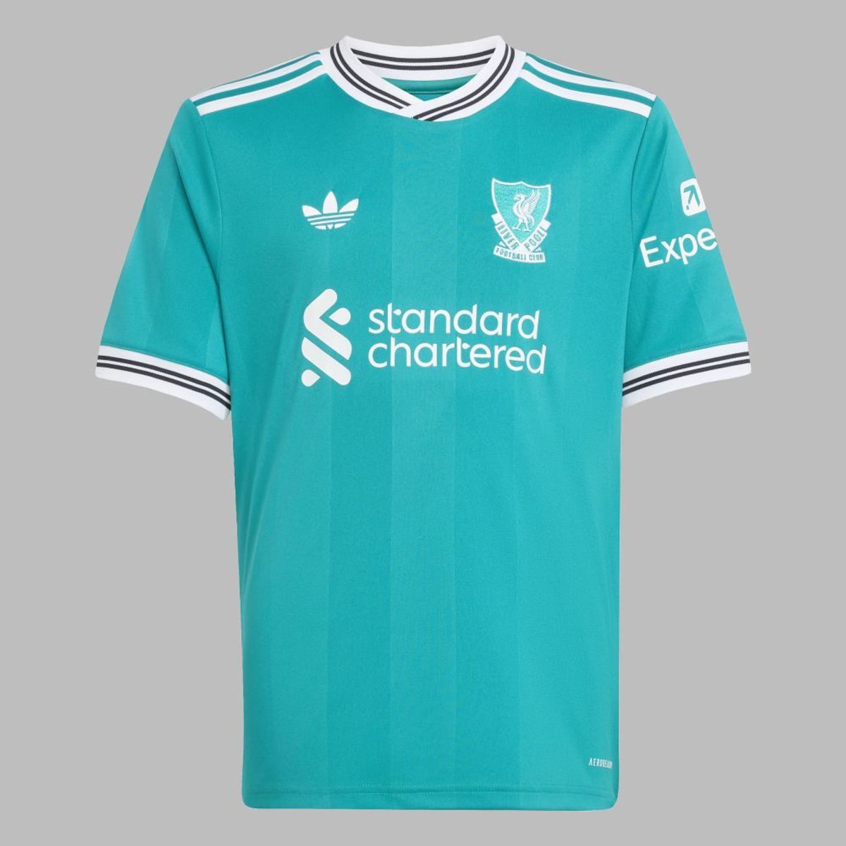 ADIDAS ORIGINALS - Camiseta adidas Liverpool Tercera 25 Fan - Verde - Kids