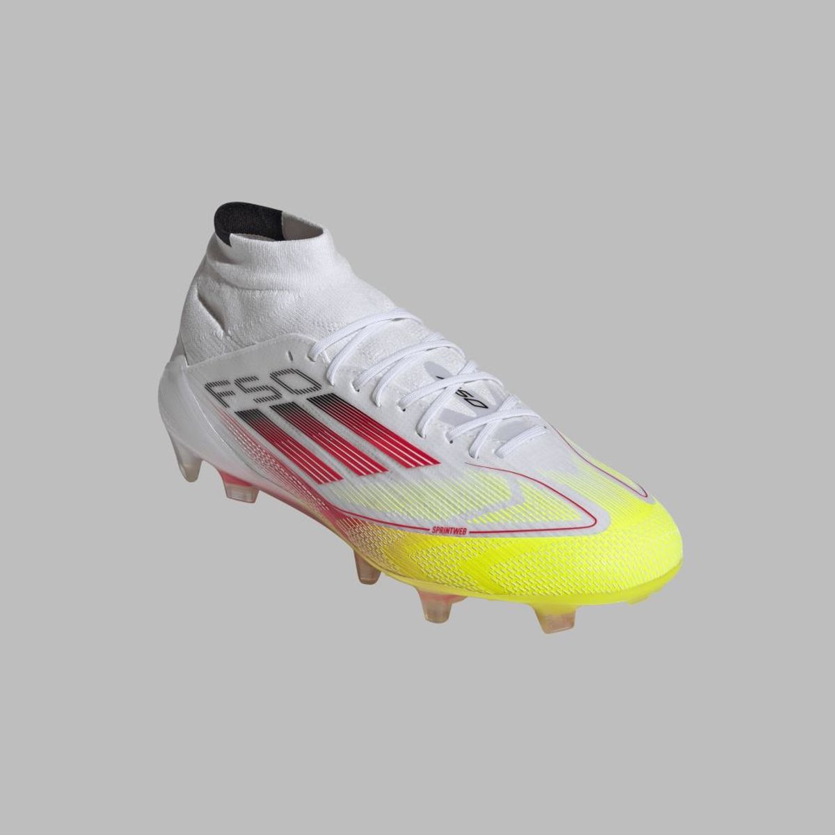 ADIDAS - Guayos adidas Mujer F50 Elite Mid Firm FG-Blanco