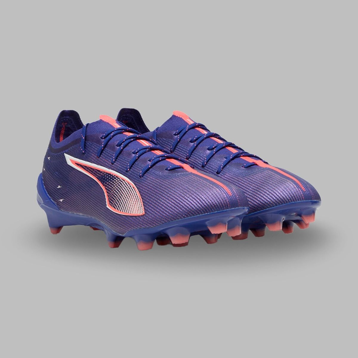PUMA - Guayos Puma Hombre de fútbol Ultra 5 Ultimate FG - Morado/Salmon