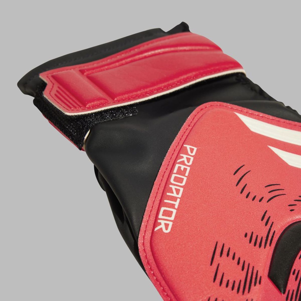 ADIDAS - Guantes adidas Unisex Predator GL TRN-Rojo-Negro