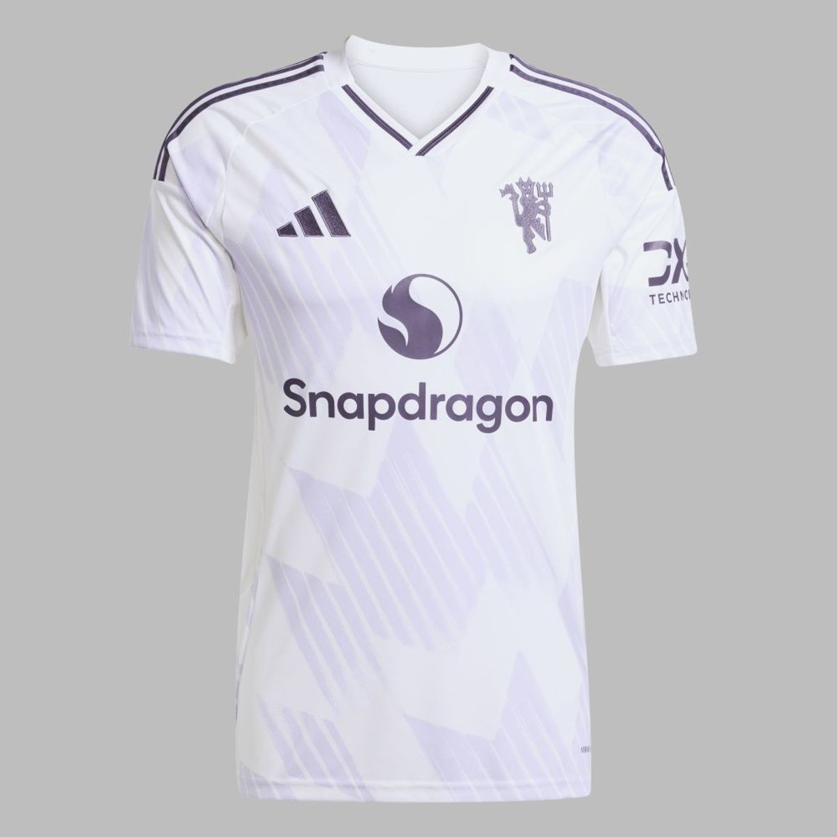 ADIDAS - Camiseta adidas Hombre 2da de Manchester U. 25 -Blanco-Negro