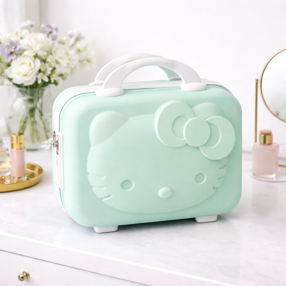 GENERICO - Maletín de Viaje Neceser Cosmetiquera Maleta Portátil Menta