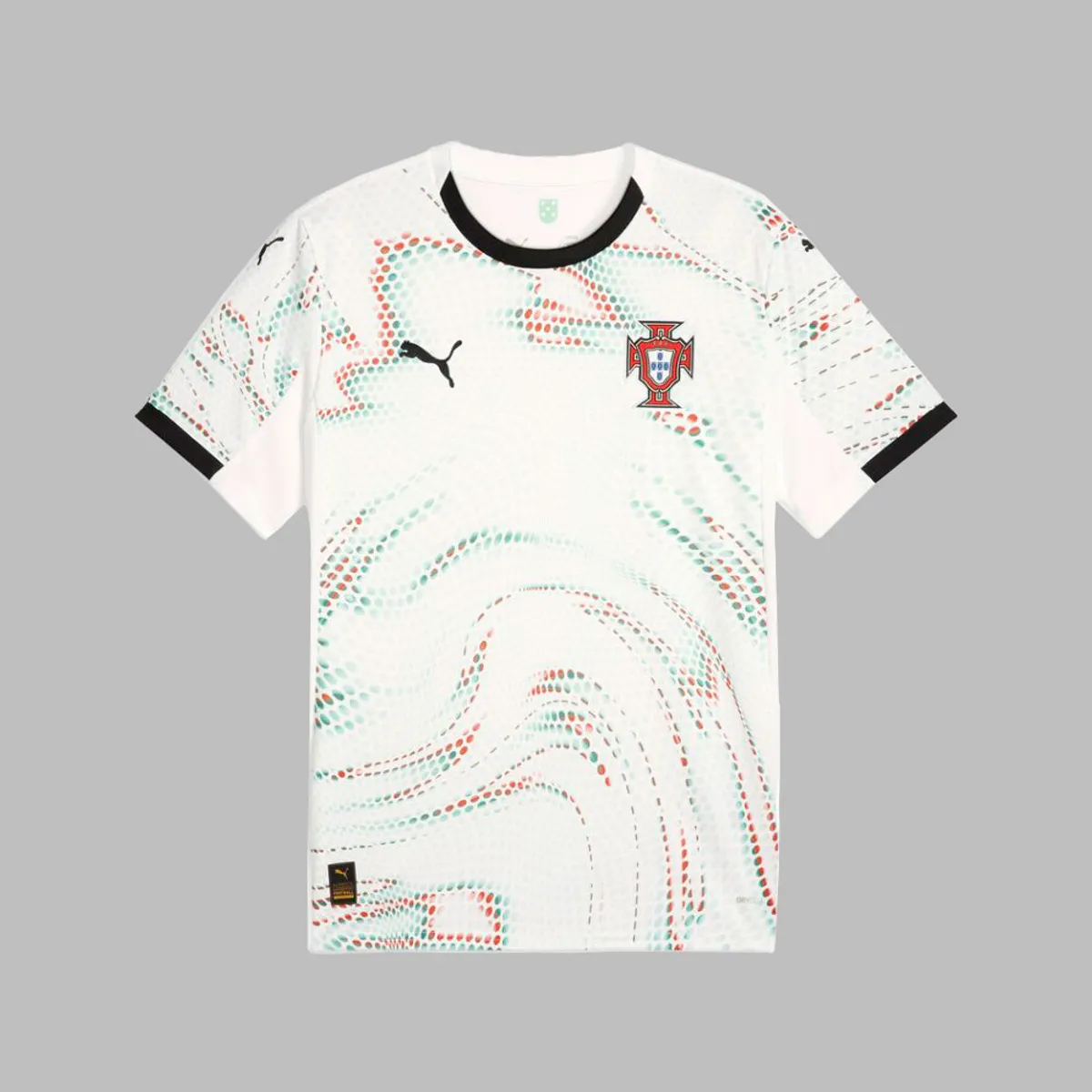 PUMA - Camiseta Puma Hombre 2da de Portugal 2025 Blanco-Multicolor