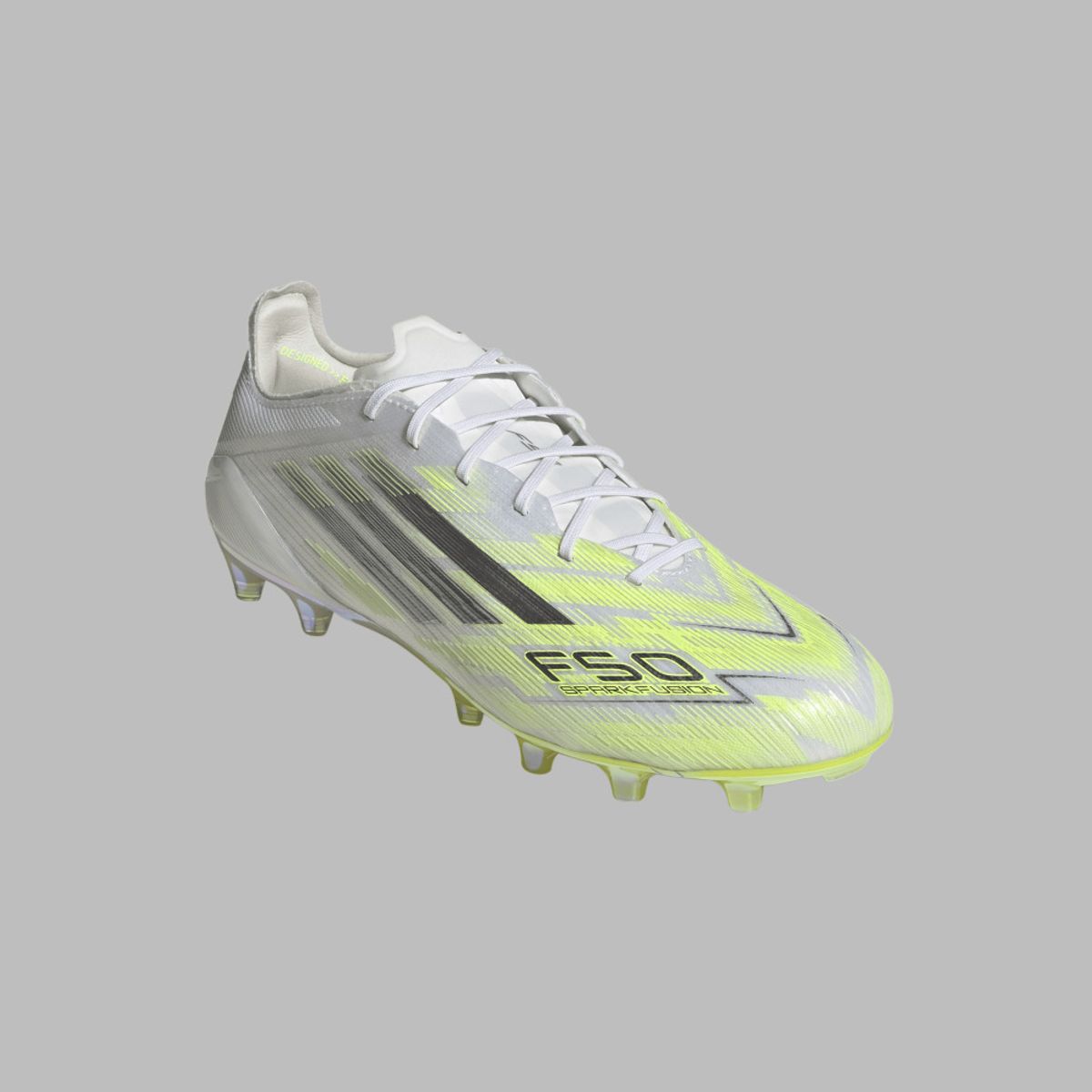 ADIDAS - Guayos adidas Mujer F50 SparkFusion Elite FG/MG - Blanco/Amarillo