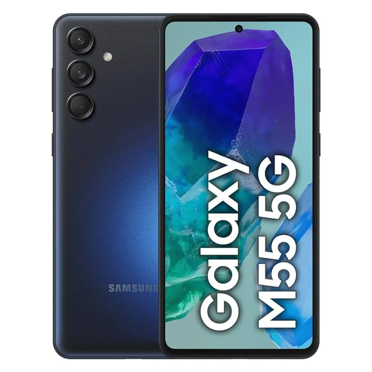 SAMSUNG - Celular Samsung M55 5G Dual Sim Snapdragon Super AMOLED+ 67” 120Hz 256GB 8GB 50MP OIS 5000mAh Blk