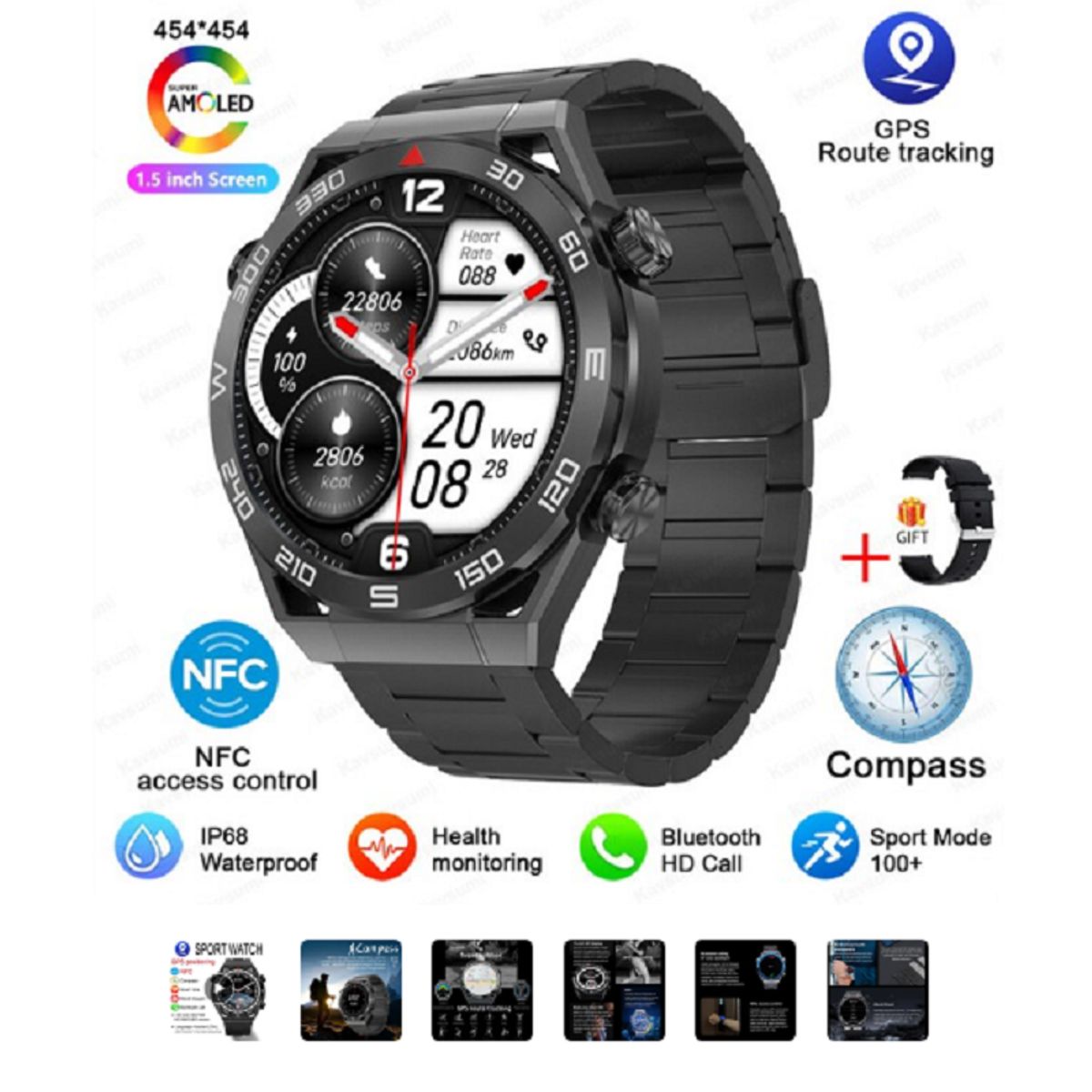 CURREN - Reloj  intelige digitl Original Para Hombre