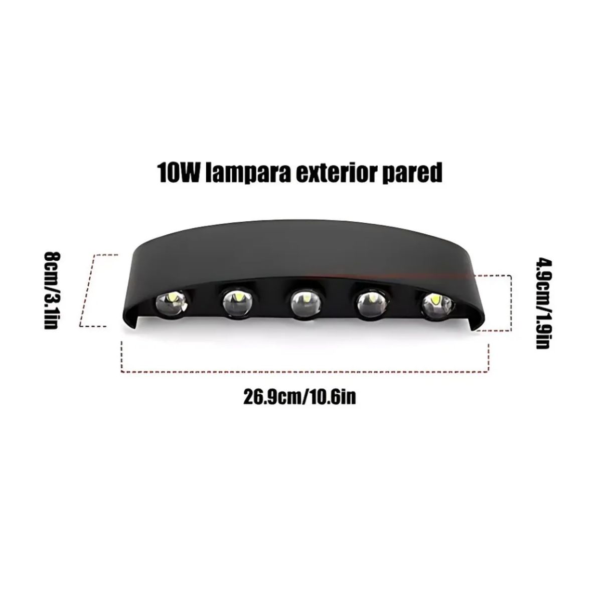 GENERICO - Lámpara Aplique LED de Pared  Iluminación Decorativa Moderna Bidireccional