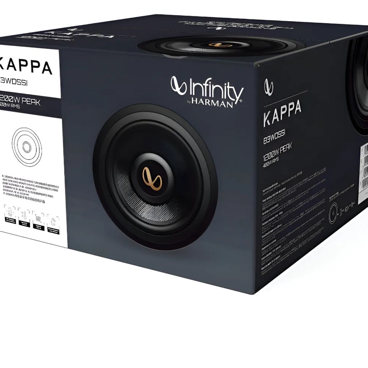 INFINITY - Subwoofer De 8 Infinity Kappa 83wdssi Con Impedancia 2 O 4 Negro 110v