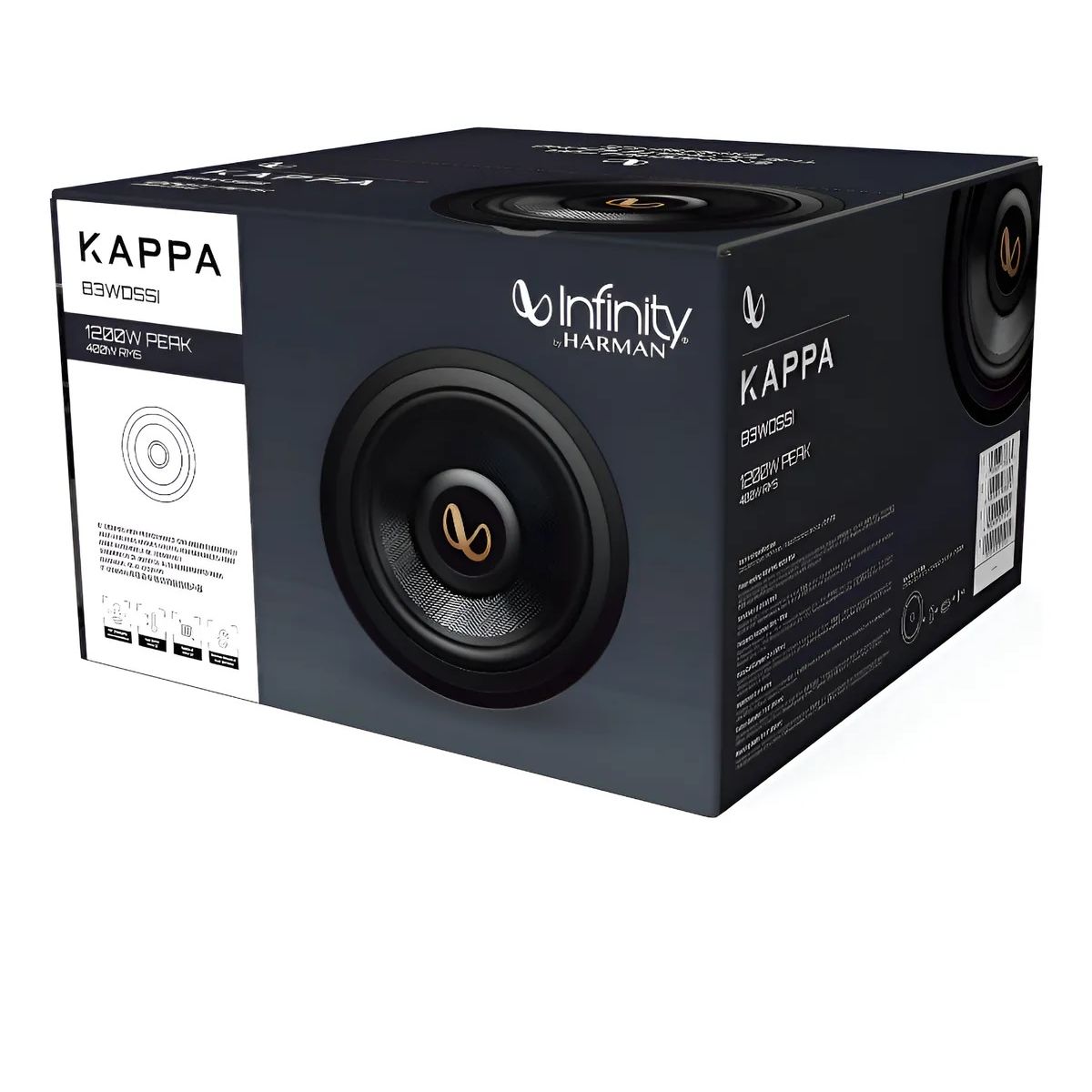 INFINITY - Subwoofer De 8 Infinity Kappa 83wdssi Con Impedancia 2 O 4 Negro 110v