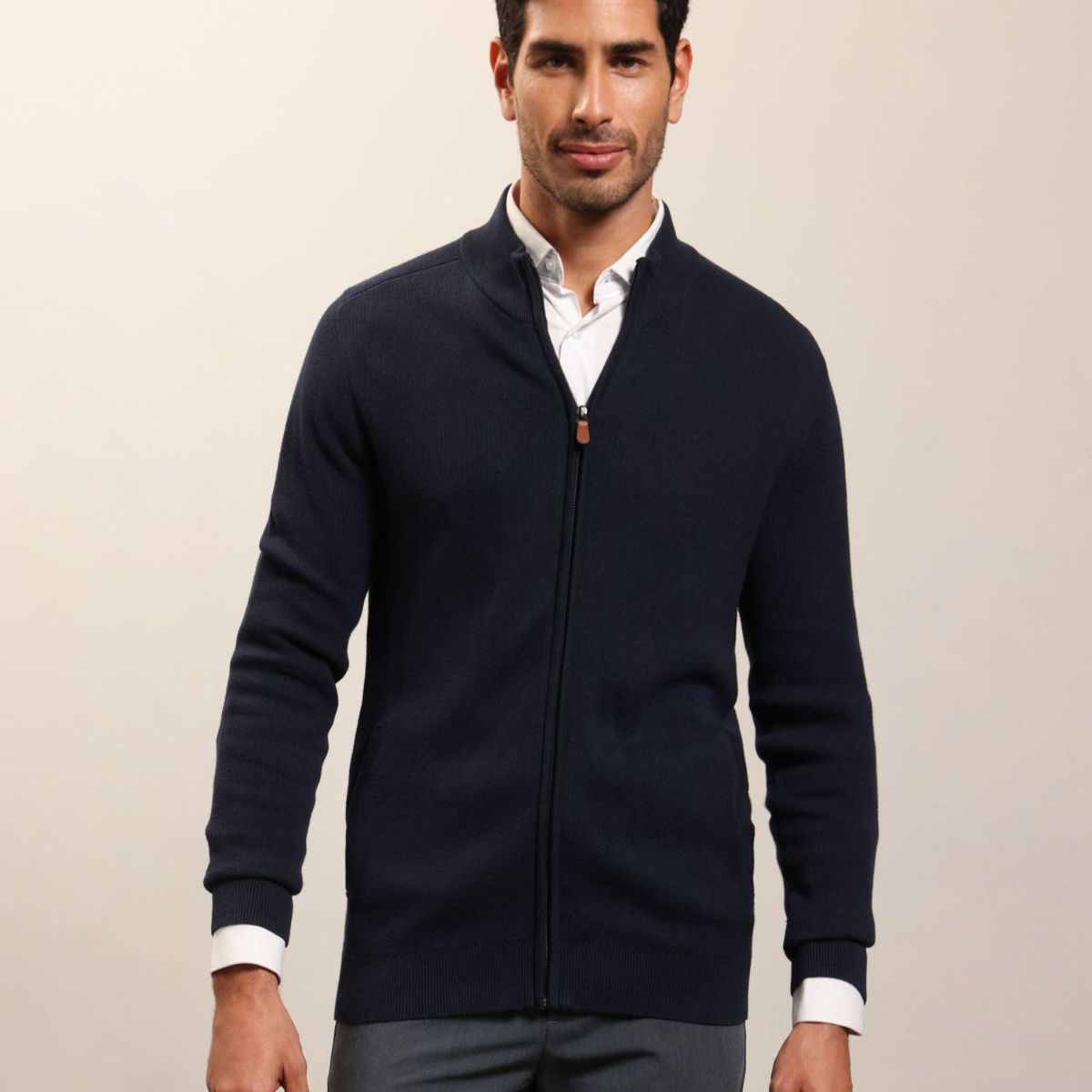 PATPRIMO - Buzo Con Cremallera Frontal   Para Hombre Azul Patprimo