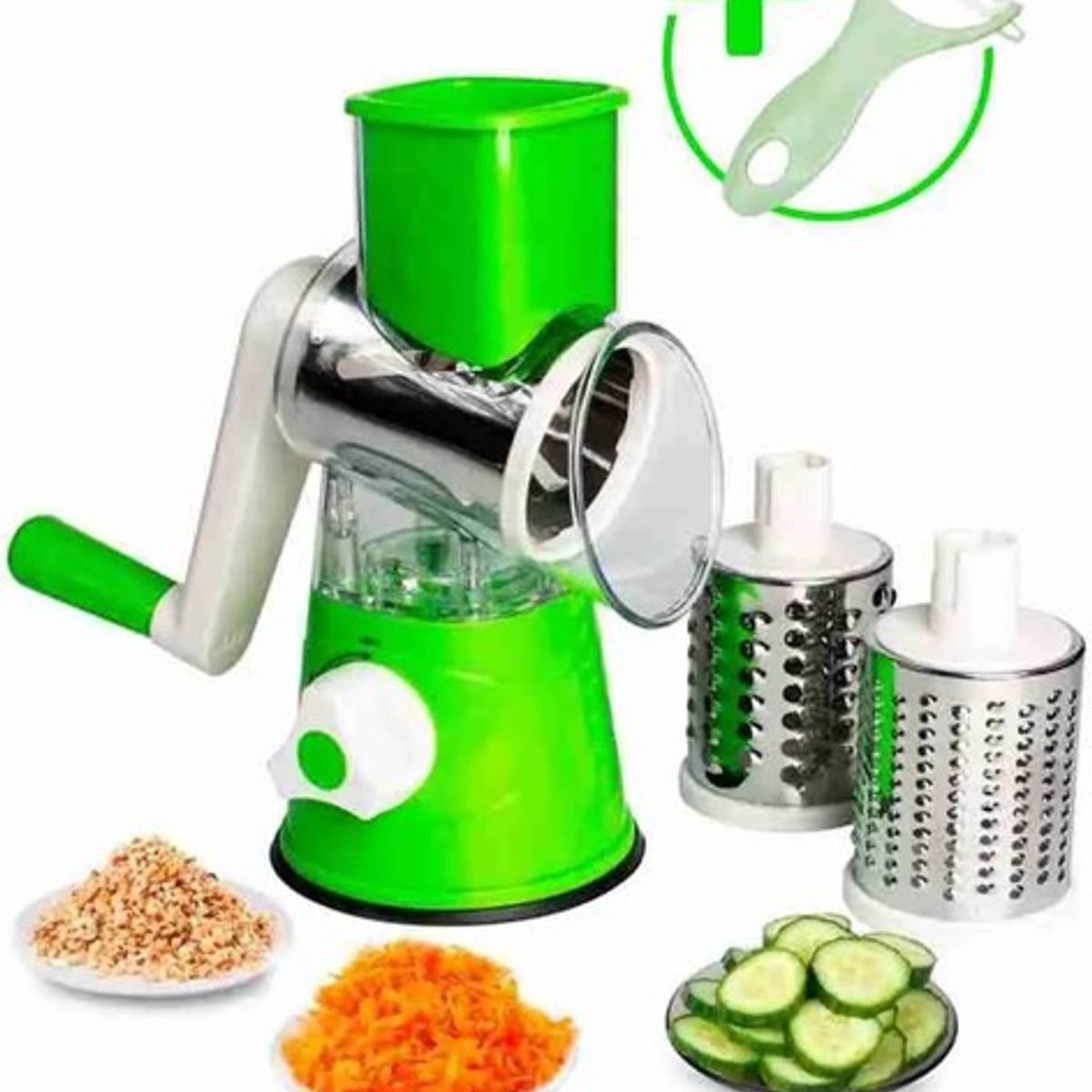 TELEVENTAS COM - Rallador Multifuncional Slicer Express con Cuchillas de Acero
