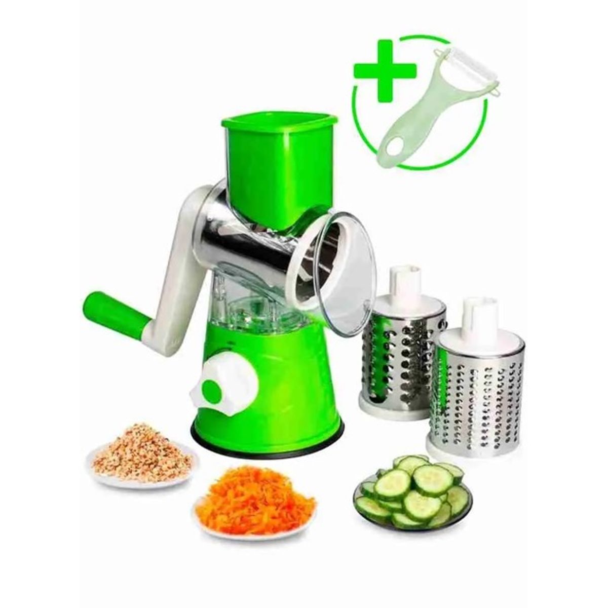 TELEVENTAS COM - Rallador Multifuncional Slicer Express con Cuchillas de Acero