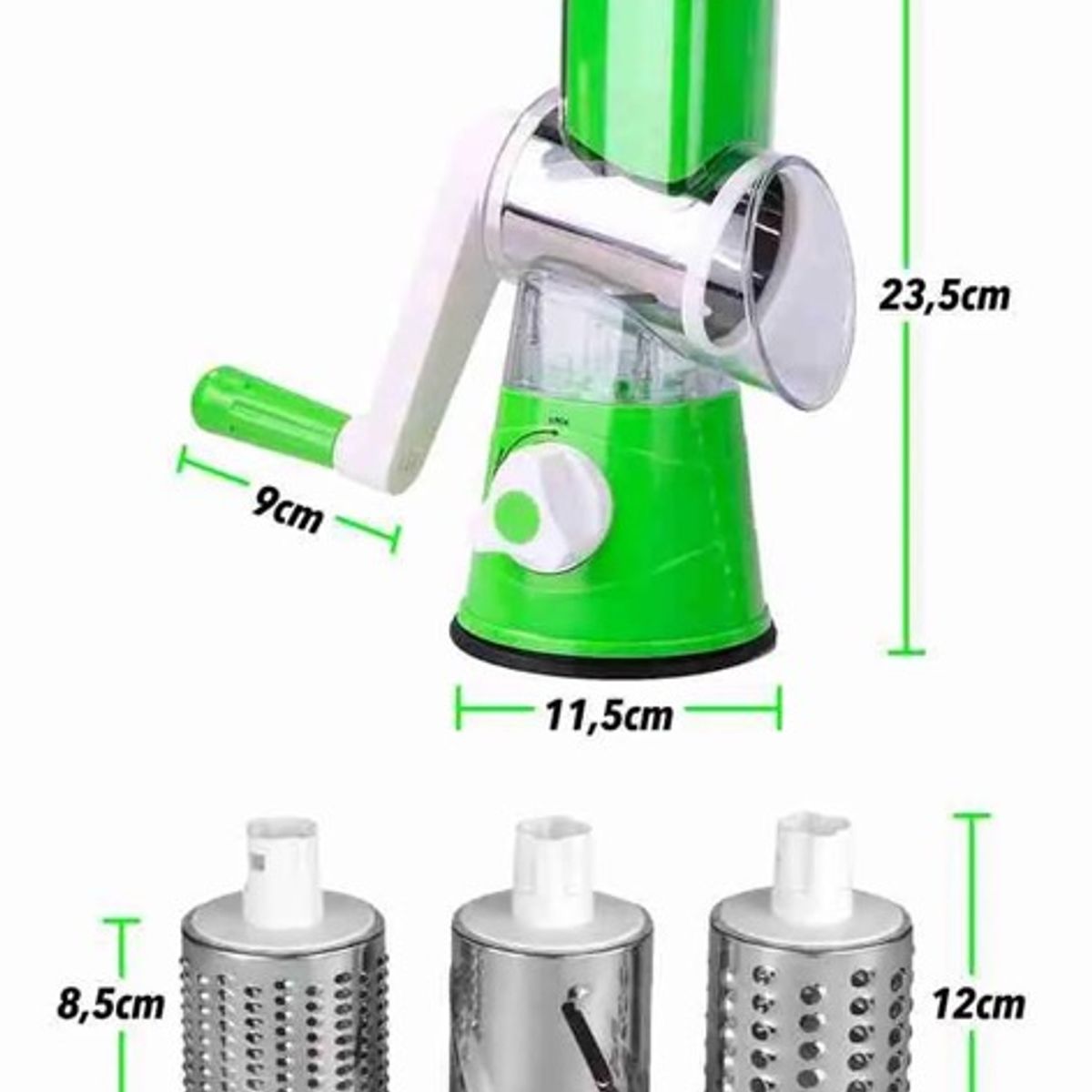 TELEVENTAS COM - Rallador Multifuncional Slicer Express con Cuchillas de Acero