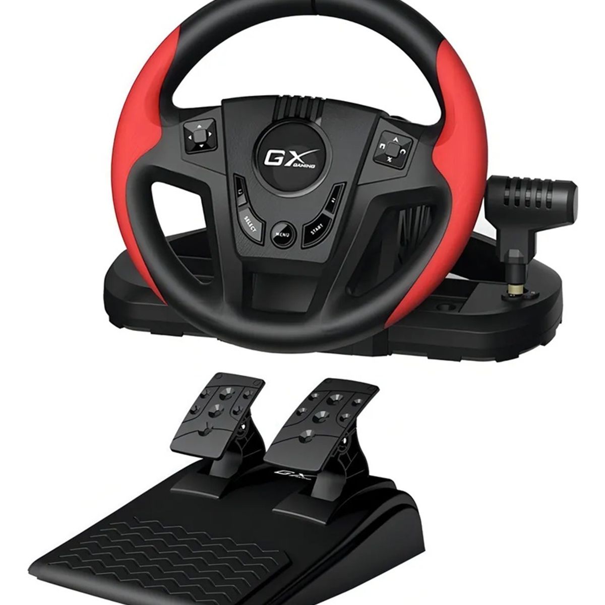 GENIUS - Volante Genius Speedmaster Gx Gaming Ps4 Ps3 Pc Negrorojo
