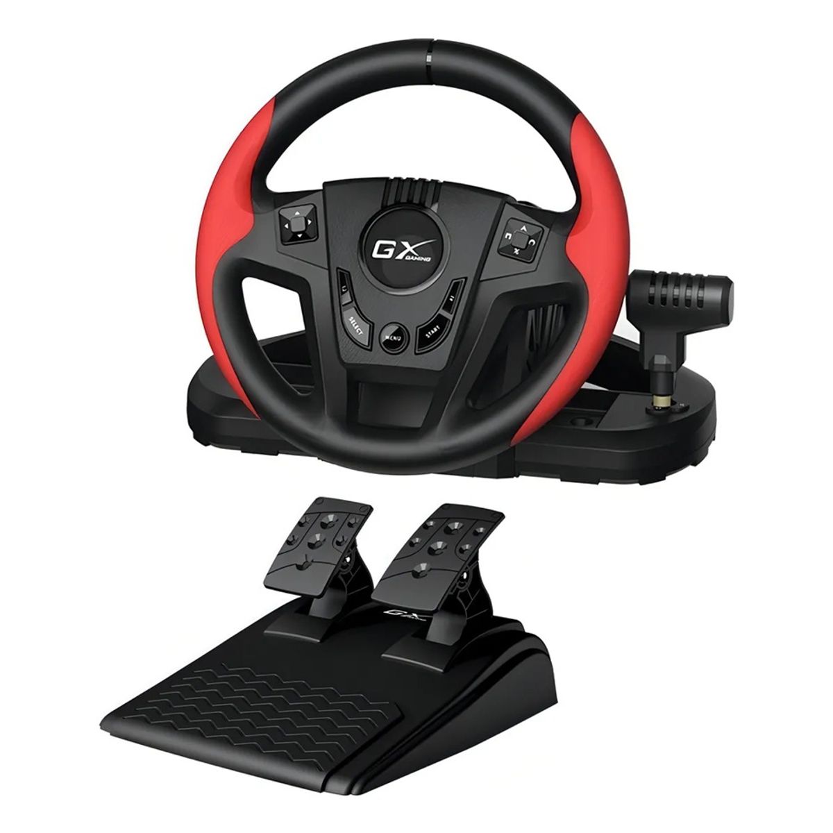 GENIUS - Volante Genius Speedmaster Gx Gaming Ps4 Ps3 Pc Negrorojo