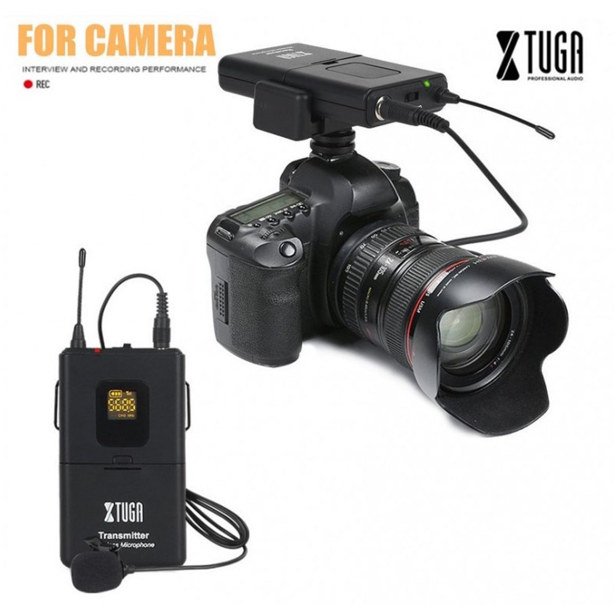 MICRO - Microfono inalambrico solapa XTUGA para Camaras de Video Celulares