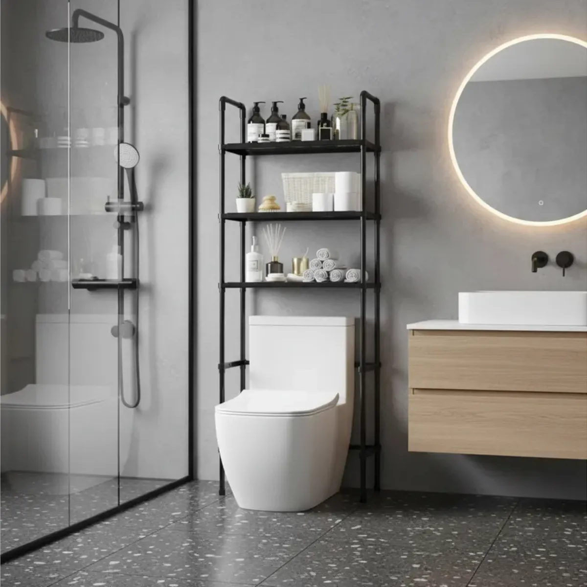 GENERICO - Mueble Organizador Multiusos Para Baño O Dormitorio 3 Niveles