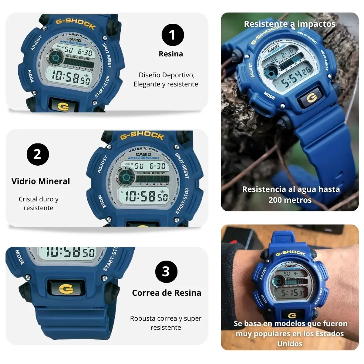 G-SHOCK - Reloj Casio G-SHOCK DW-9052-2V Diseño Deportivo