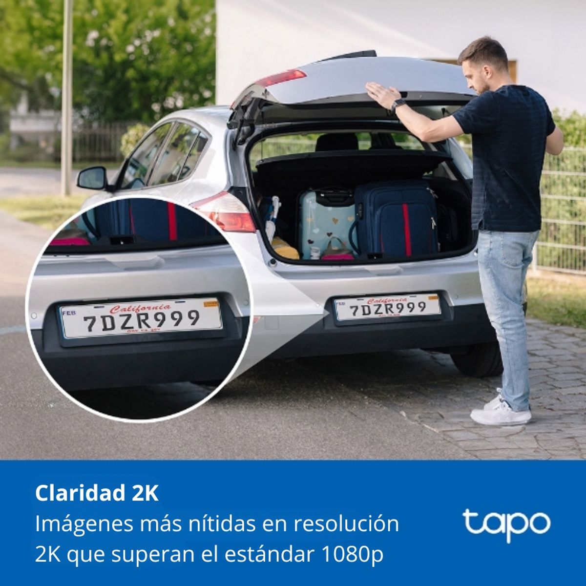 TP LINK - Cámara de Vigilancia Tp-Link Tapo C410 Wi-Fi para Exterior con Batería Recargable y Detección IA