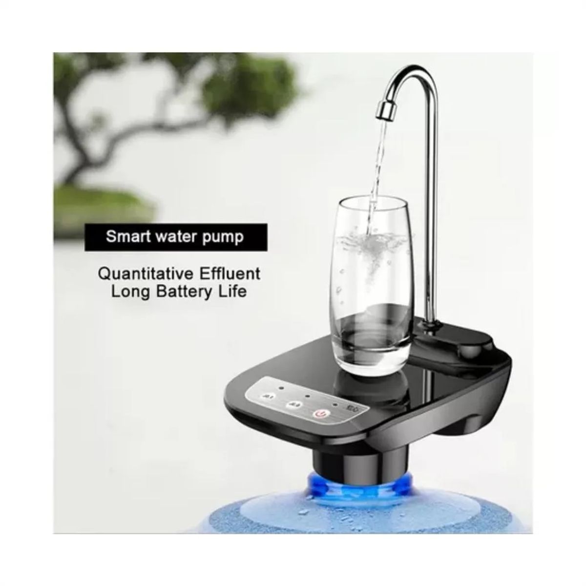 GENERICO - Dispensador Electrico Recargable de Agua para Botellon con Soporte