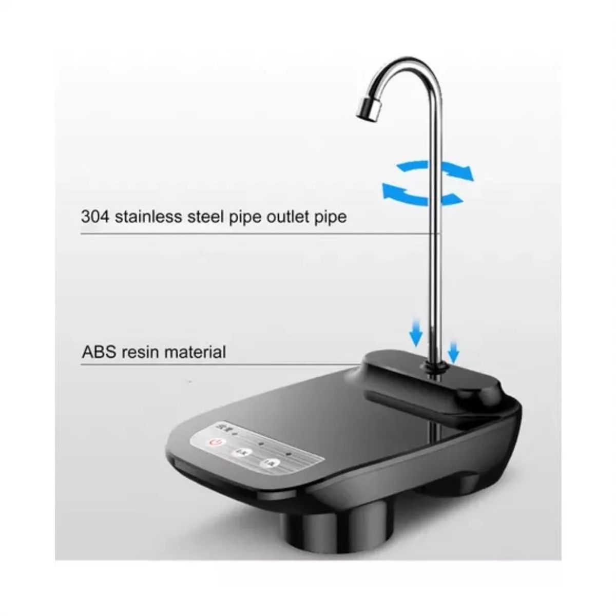 GENERICO - Dispensador Electrico Recargable de Agua para Botellon con Soporte