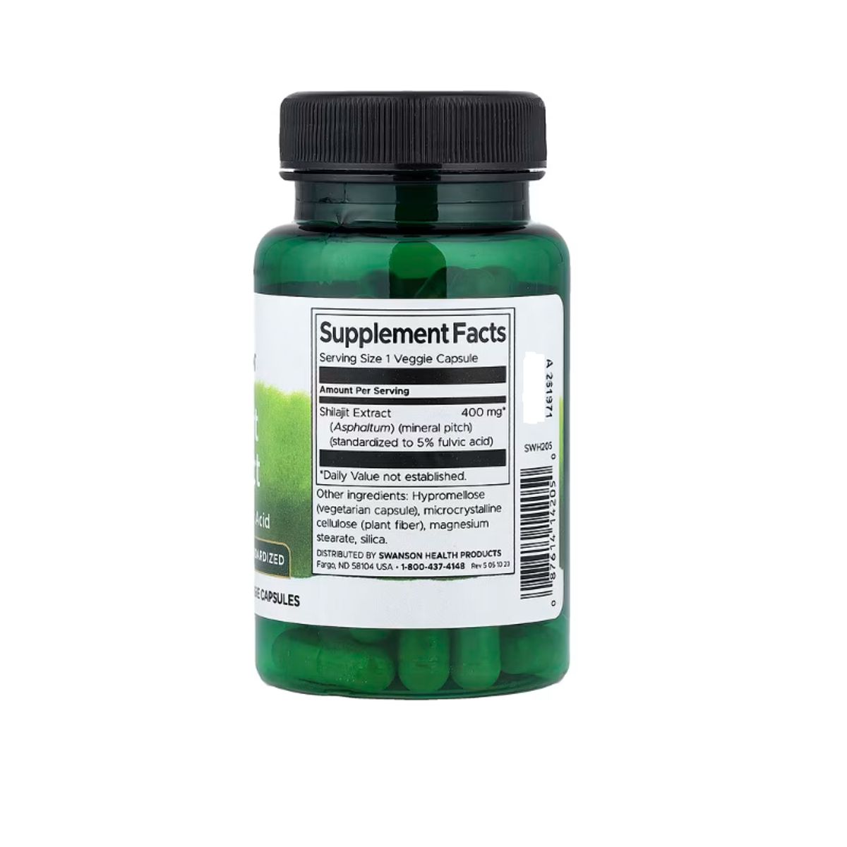 SWANSON - SUPLEMENTO SHILAJIT 400 MG X 60 UNIDADES/ SWUANSON