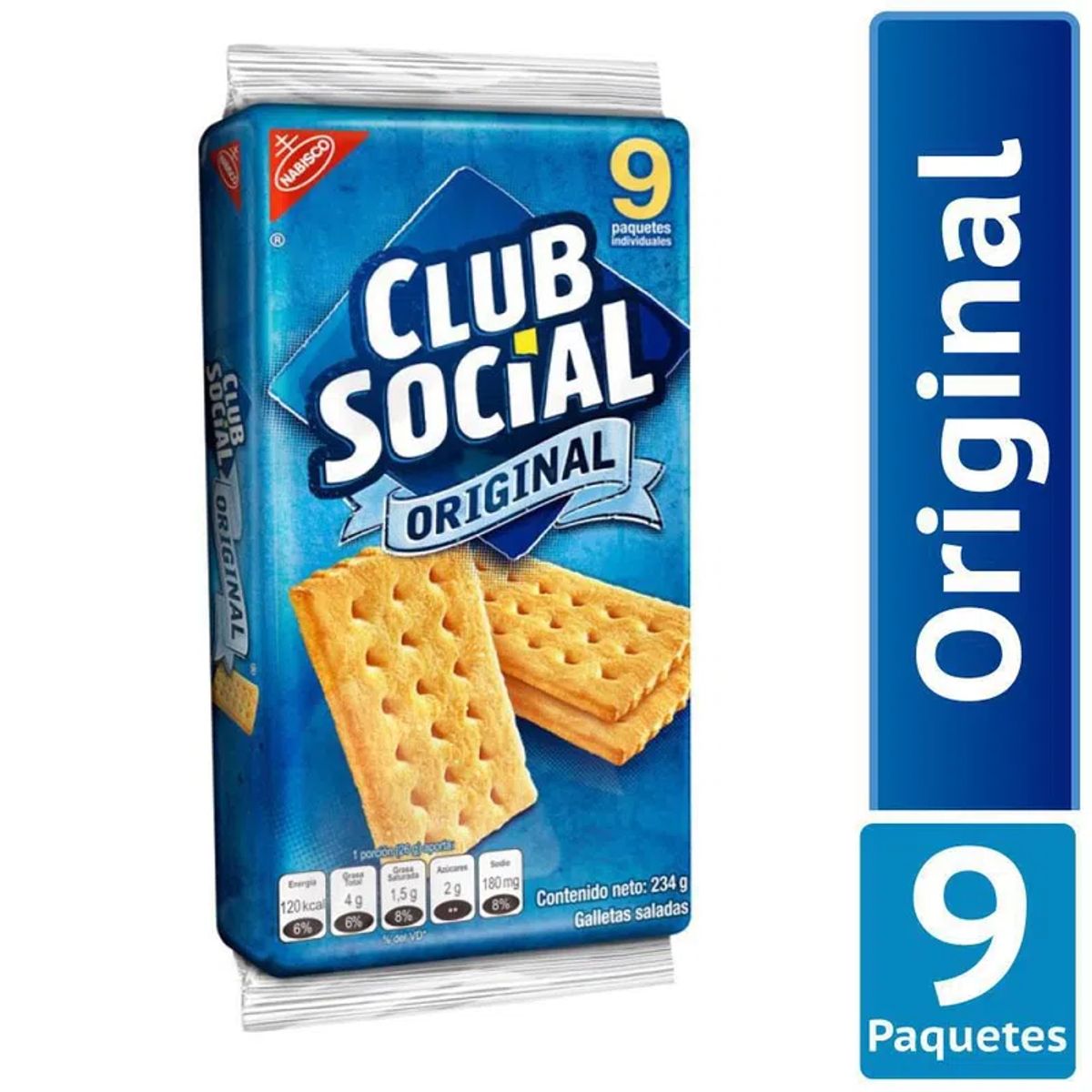 MONDELEZ - Galletas Club Social Original 6 Paquetes X9 Uds