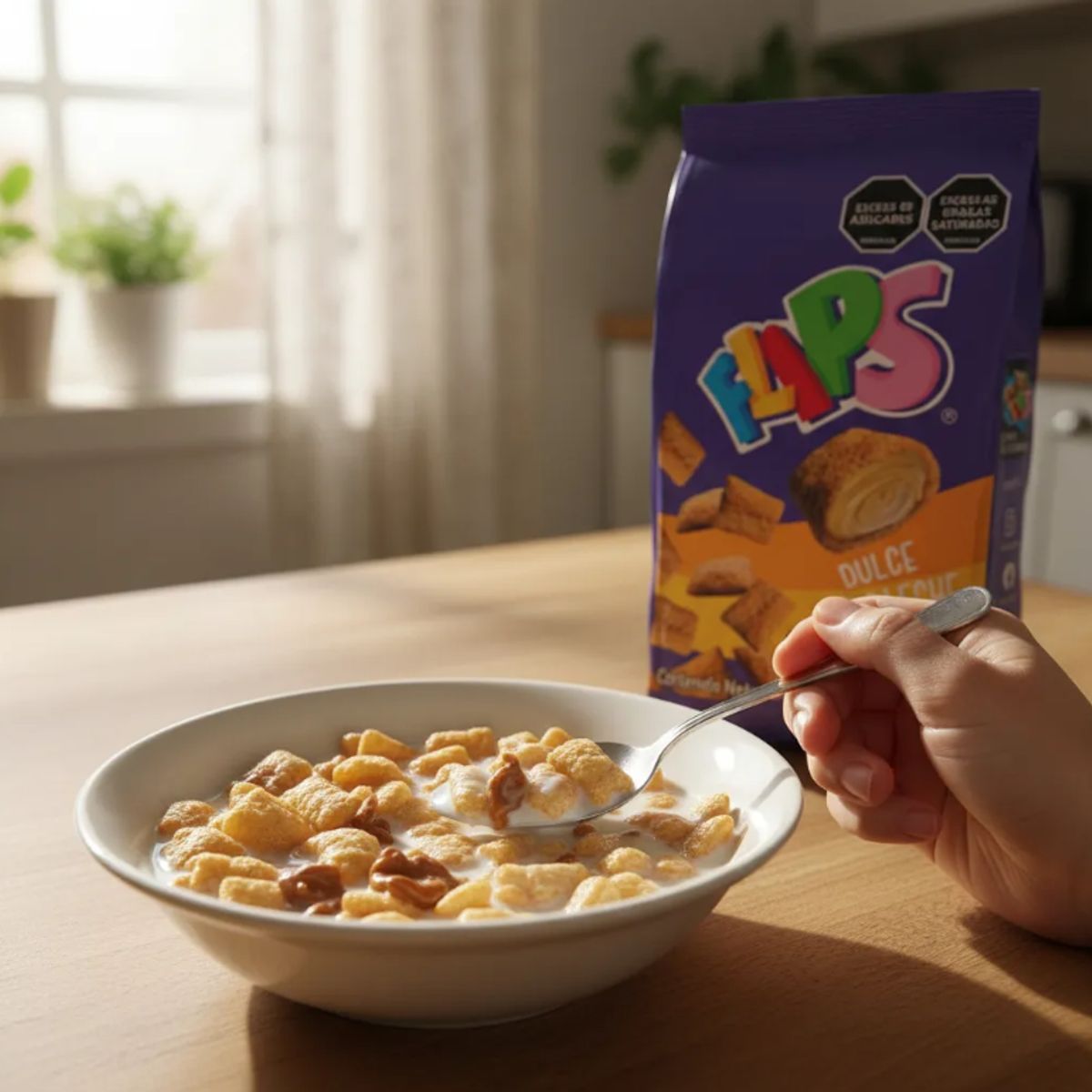 FLIPS - Cereal Relleno Flips Dulce de Leche 3 Pack X400g