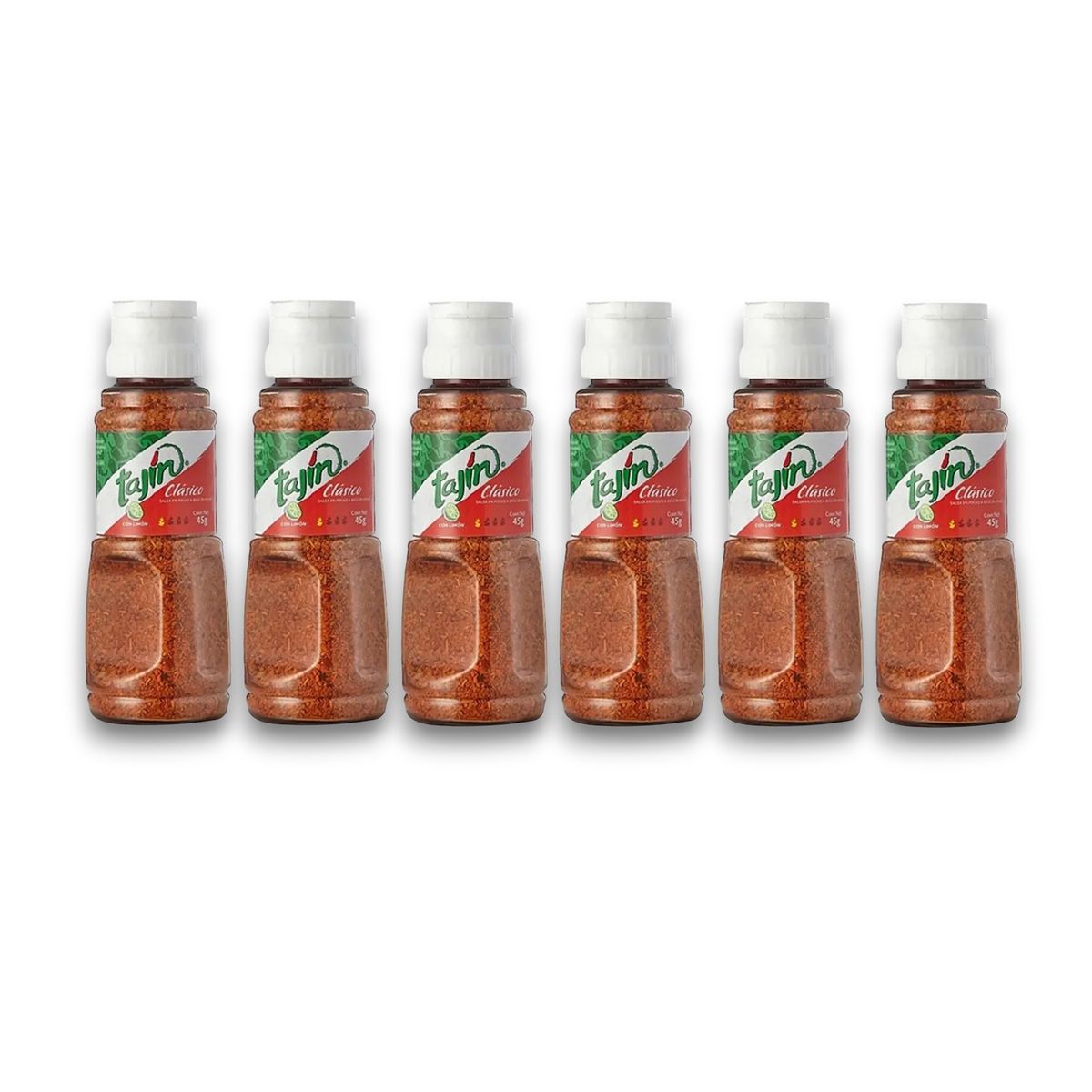 TAJIN - Sazonador Tajín Clásico Con Limón Y Sal Marina 45gr X6Uds
