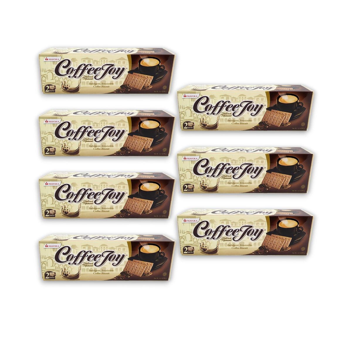 GARABATOS - Coffee Joy Galletas de Café 90 g Pack X 7 Uds