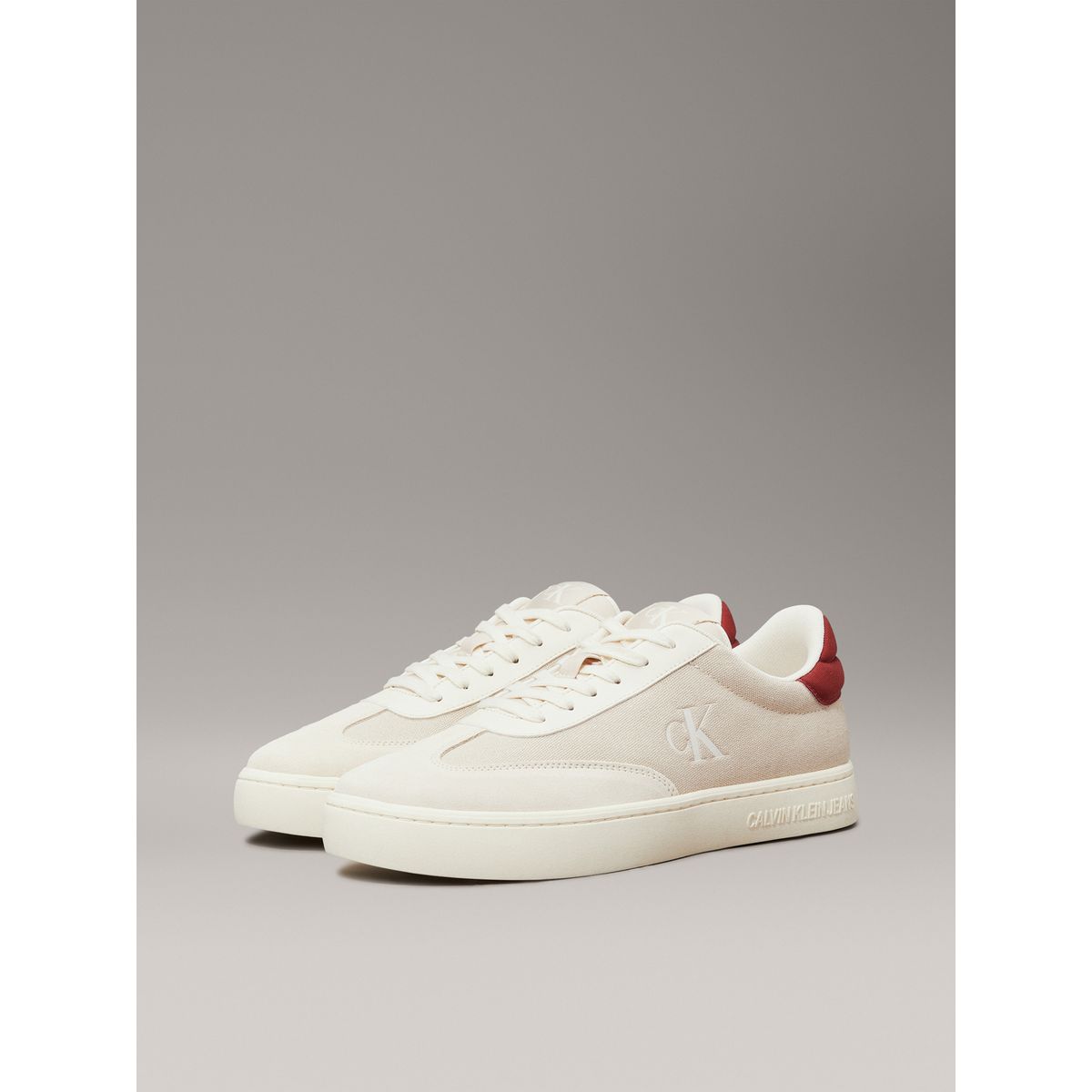 CALVIN KLEIN - Tenis rosado de lona Calvin Klein