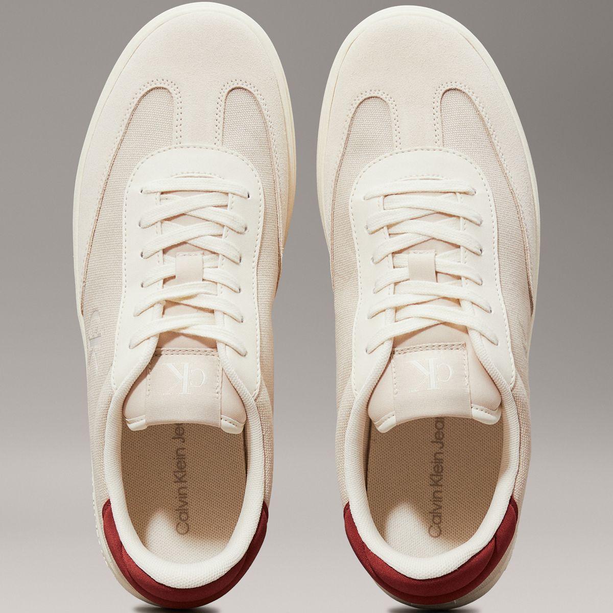 CALVIN KLEIN - Tenis rosado de lona Calvin Klein